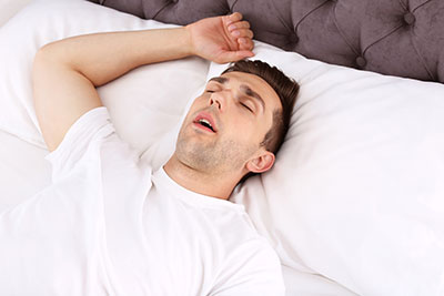 man sleeping